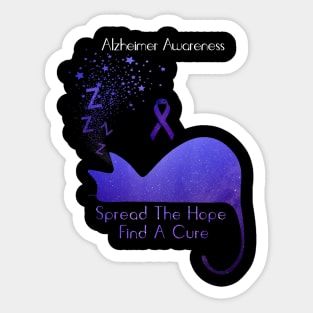 Alzheimer Awareness Spread The Hope Find A Cure Gift Sticker